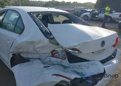 2012 Volkswagen Jetta S из США, поврежденный, VIN 3VW1K7AJ6CM348365